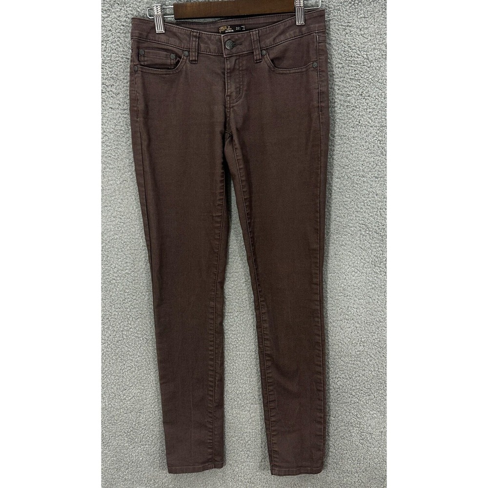 prAna Pants Y2K Skinny Brown Organic Cotton 2/26 Sustainable Eco Casual Workwear